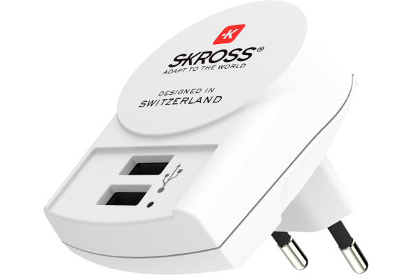 SKROSS Euro USB Charger (2xA) 1.302421