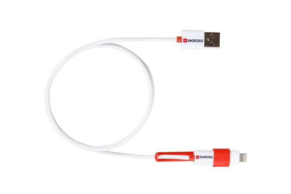 SKROSS Charge´n Sync - 2in1 2.700200E Micro-USB & Lightning white