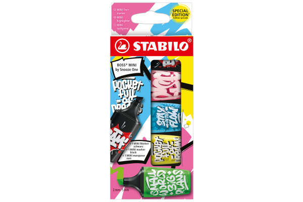 STABILO Textmarker BOSS MINI 2-5mm 07/05-30- Snooze 5 Stück