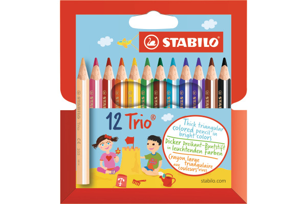 STABILO Trio dick kurz Farbstifte 205 1201 Etui 12...
