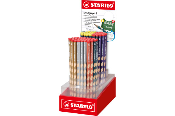 STABILO Bleistift Easygraph S 327/90-4H Display, Metallic 90 Stk.