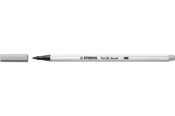 STABILO Fasermaler Pen 68 Brush 568 95 hellgrau