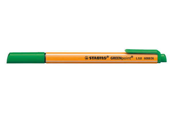 STABILO Faserschr. GREENpoint 0,8mm 6088/36 grün