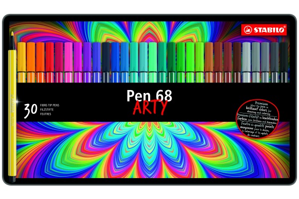 STABILO Fasermaler Pen 68 1mm 6830-6 30 Farben