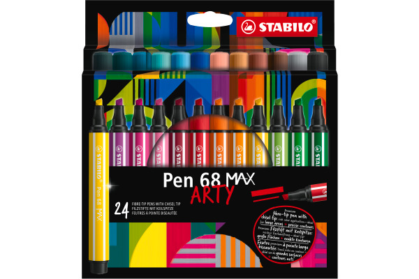 STABILO Fasermaler Pen 68 MAX Arty 768/24-21 ass. 24 Stück