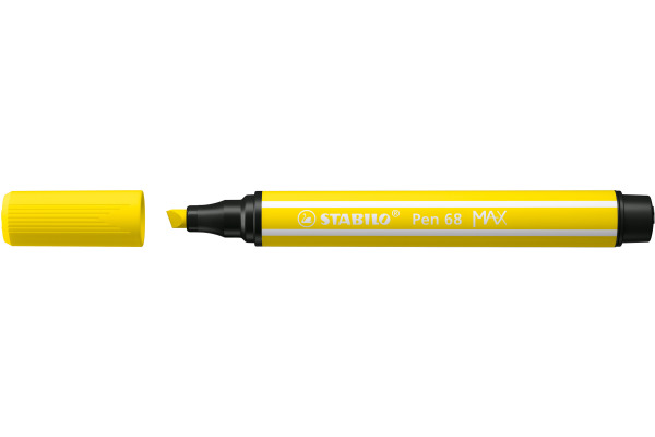 STABILO Fasermaler Pen 68 MAX 2+5mm 768/24 zitronengelb