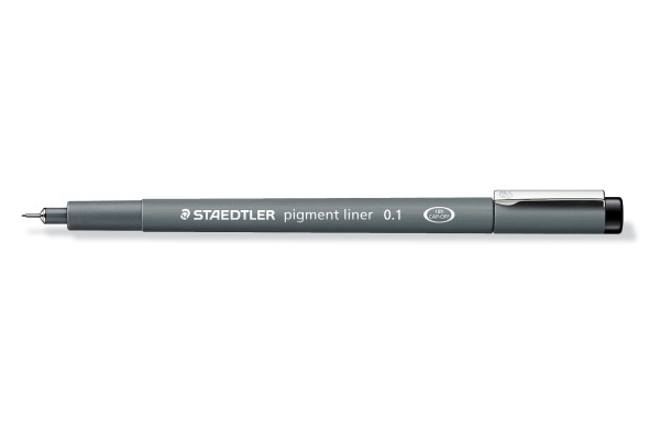 STAEDTLER Pigment-Liner 0,1 mm 30801-9 schwarz