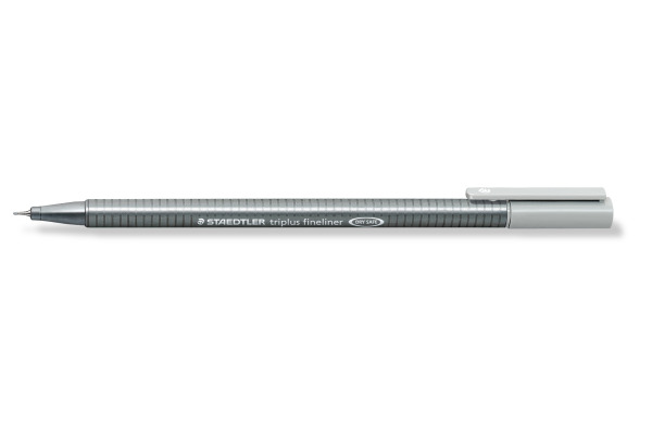 STAEDTLER Triplus Fineliner 0,3mm 334-82 silbergrau