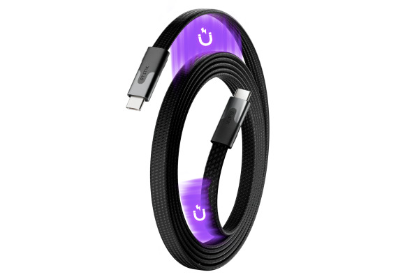 STATIK MagStack Slim Pro Cable PUP-0495 USB-C to C, 1M, 100W Black