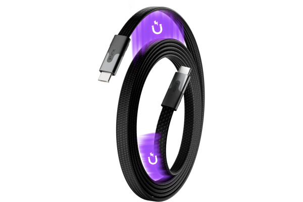 STATIK MagStack Slim Pro Cable PUP-0495 USB-C to C, 2M, 100W Black