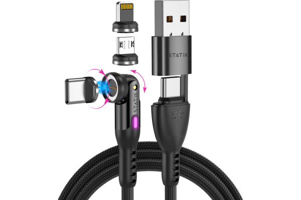 STATIK Statik 360 Pro, Uni.Mag. Tip PUP-0520 Cable, 2m, 100W Black