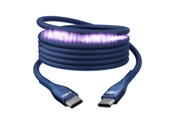 STATIK MagStack Pro,Magnetic Cable PUP-0550 USB-C to C, 1m, 100W, Navy