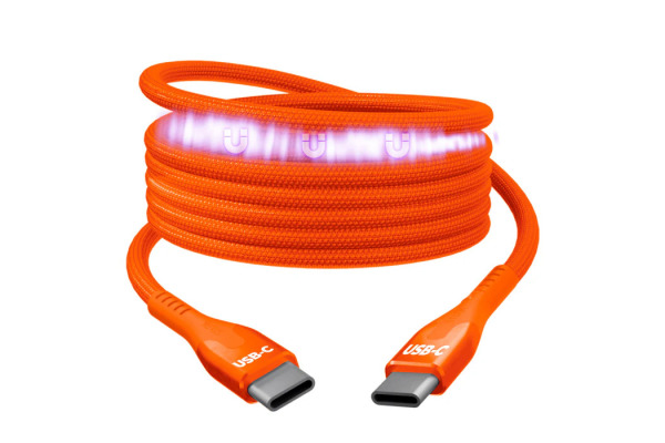 STATIK MagStack Pro,Magnetic Cable PUP-0550 USB-C to C, 1m 100W Orange