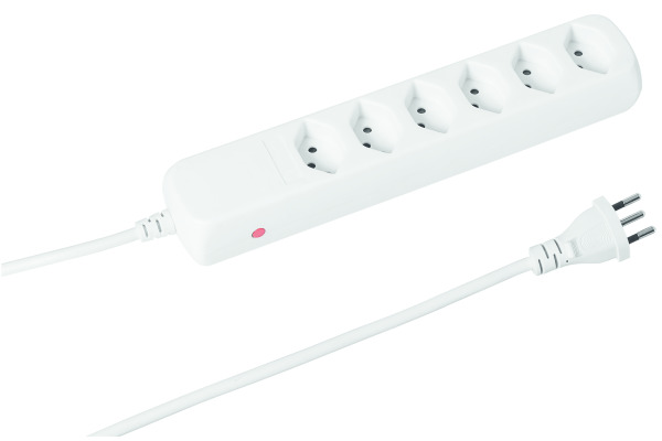STEFFEN Steckdosenleiste 207605216 POWER EASY 1.5m, 6xT13, weiss