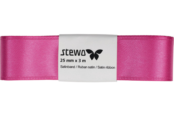 STEWO Geschenkband Satin 258341302 pink 25mmx3m