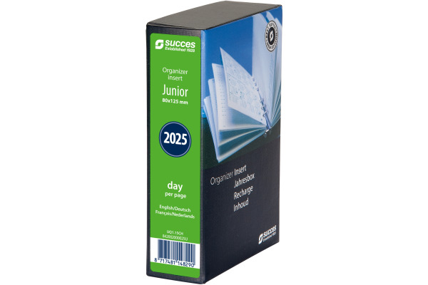SUCCES Agenda Junior 2025 842002000 1T/1S Ersatz kompl. 8x12.5cm