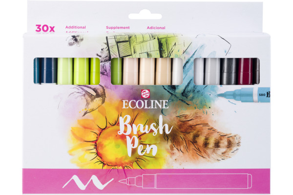 TALENS Ecoline Brush Pen Set 11509026 ass. Additional 30 Stück