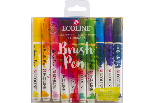 TALENS Ecoline Brush Pen Set 11509807 ass. Illustration 10 Stück
