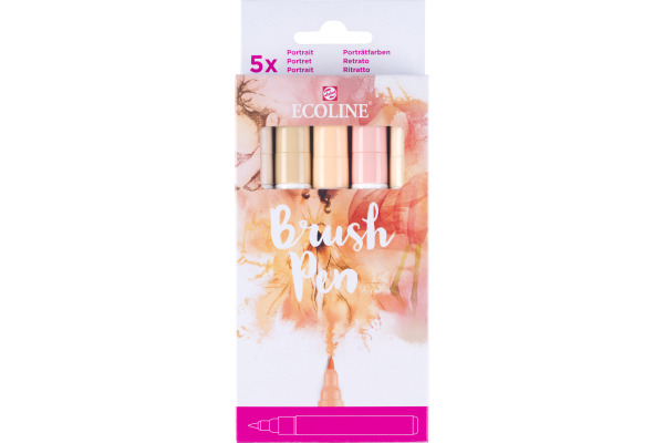 TALENS Ecoline Brush Pen Set 11509941 beige-pink 5 Stück