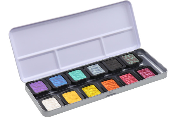 TALENS Perlglanzfarbe Finetec F1200 Essentials Rainbow 12 Farben