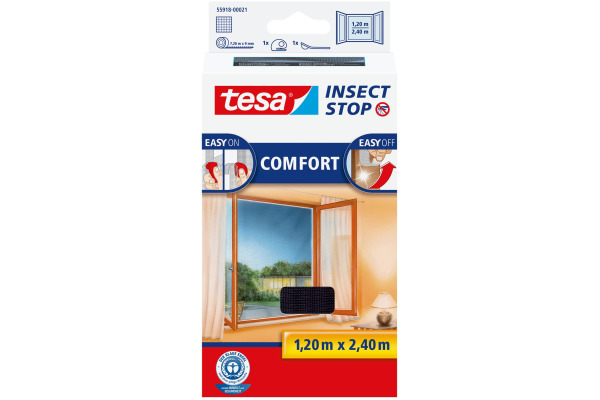 TESA Fliegengitter anthrazit 55918-000 1.2x2.4m