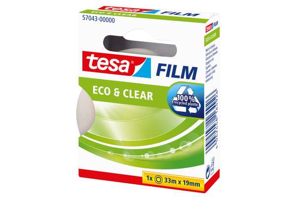 TESA Klebefilm eco&clear 33mx19mm 570430000 lsungsmittelfrei