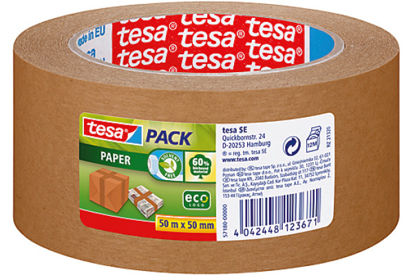 TESA Verpackungsband Eco 50mmx50m 571800000 braun