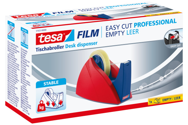 TESA Tischabroller EasyCut 66mx25mm 574220000 rot blau