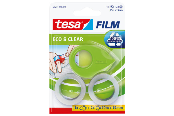 TESA Tape eco & clear Mini 19mmx10m 582410000 grün 2 Stück