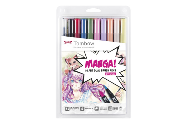 TOMBOW Manga-Set Shojo ABT-10C-MANG 10-teilig