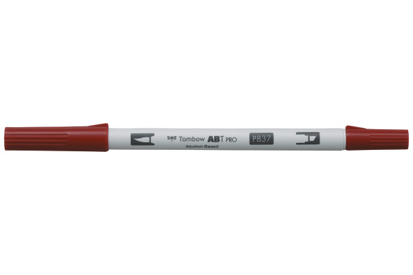 TOMBOW Dual Brush Pen ABT PRO ABTP-837 wine red