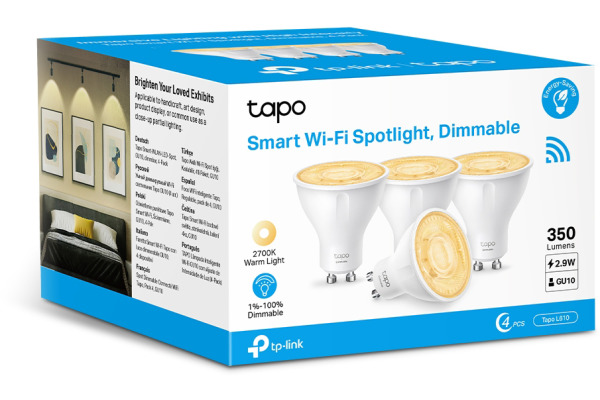 TP-LINK TapoL610(4-pack) TAPOL6104 Smart WiFi Spotlight Dimmable