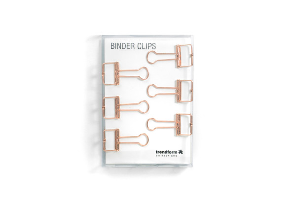 TRENDFORM Binder Clips 19mm SY0420 6er Set kupfer