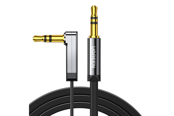 UGREEN Cable 3.5mm Male/Male 10597 Straight angle flat,1m,(BB)