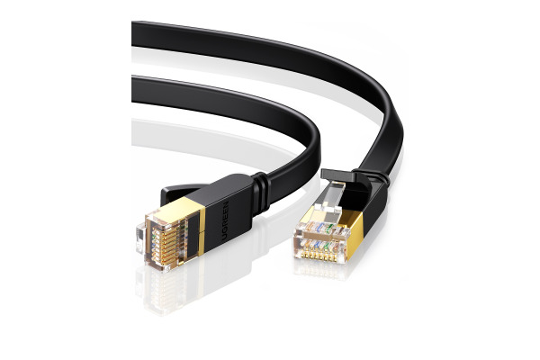 UGREEN Cable Cat 7 U/FTP Lan 11267 20m, Flat Design,Black