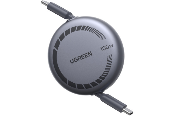 UGREEN Fast Charging USB-CtoUSB-C 65905 Retractable Cable 100W,PD,1m