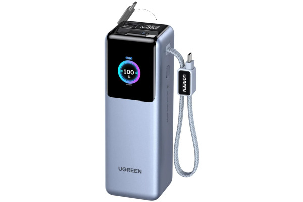 UGREEN Power Bank 25000mAh 200W 75702B Retractable Cable