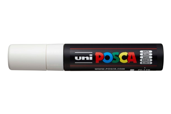 UNI-BALL Posca Marker 15mm PC-17K WHITE weiss, auf...
