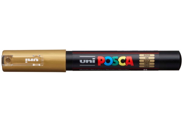 UNI-BALL Posca Marker 0.7mm PC-1M gold