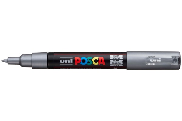 UNI-BALL Posca Marker 0.7mm PC-1M silber