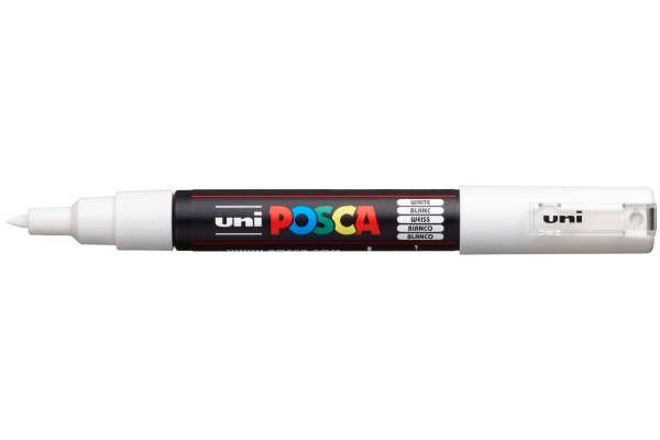 UNI-BALL Posca Marker 0.7mm PC-1M WHITE weiss