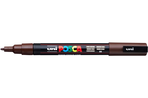 UNI-BALL Posca Marker 0.9-1.3mm PC-3M DAR dunkelbraun