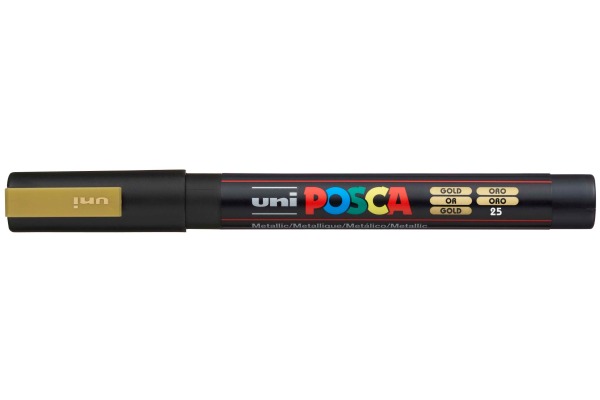 UNI-BALL Posca Marker 0,9-1,3mm PC-3M gold, Rundspitze