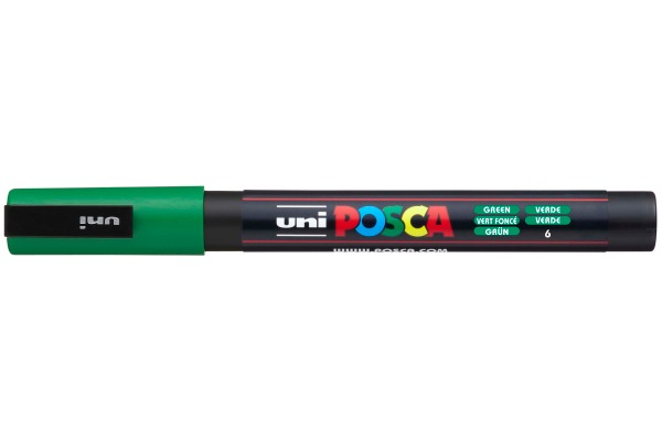 UNI-BALL Posca Marker 0,9-1,3mm PC-3M grün, Rundspitze