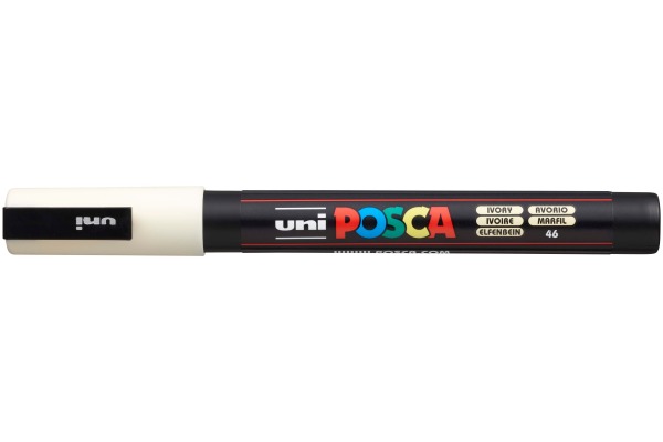 UNI-BALL Posca Marker 0,9-1,3mm PC-3M IVORY elfenbein,...
