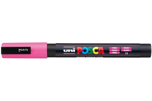 UNI-BALL Posca Marker 0,9-1,3mm PC-3M PINK rosa, Rundspitze