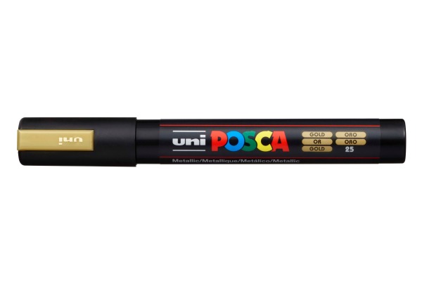 UNI-BALL Posca Marker 1,8-2,5mm PC-5M gold, Rundspitze