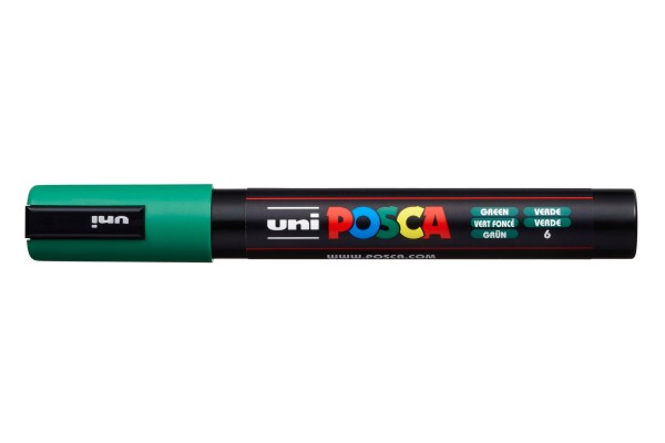 UNI-BALL Posca Marker 1,8-2,5mm PC-5M grün, Rundspitze