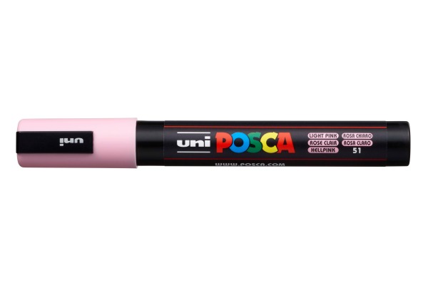 UNI-BALL Posca Marker 1,8-2,5mm PC-5M L.PINK hellrosa,...