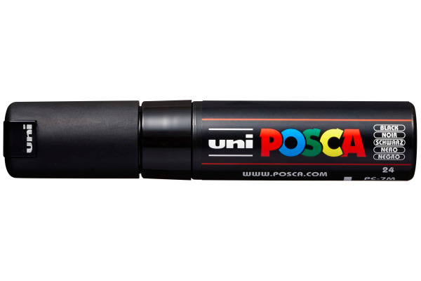 UNI-BALL Posca Marker 4.5-5.5mm PC-7M schwarz, Rundspitze